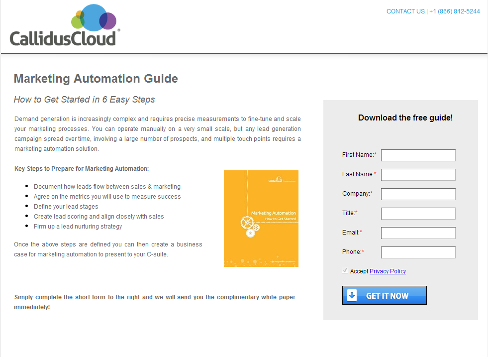 linkedin social media landing pages