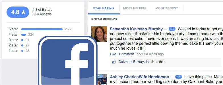 Local marketing tips Facebook reviews