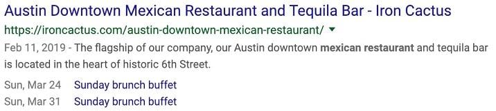 local search ad example