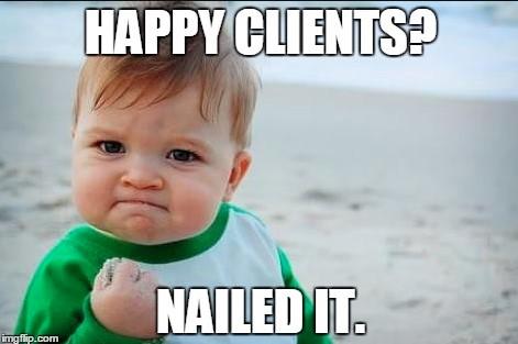Manage social media accounts happy customer
