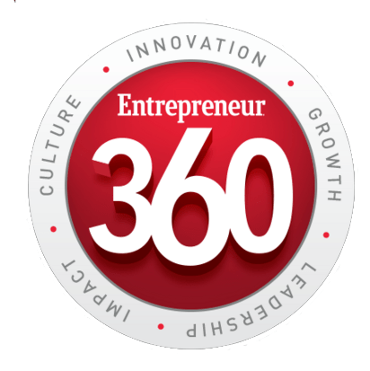 Marketing awards Entrepreneur360 award logo