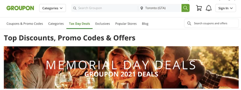 may marketing ideas—groupon memorial day deals