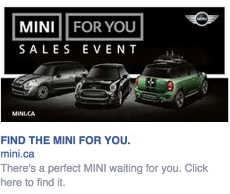 mini display ad