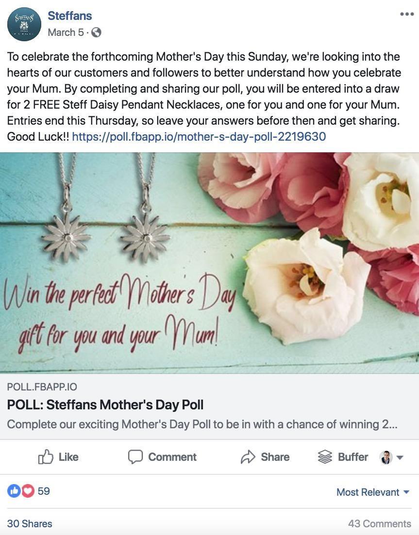 using facebook polls to increase engagement