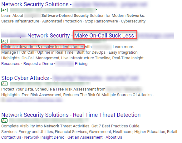 negative sentiment in adwords search ads on the serp