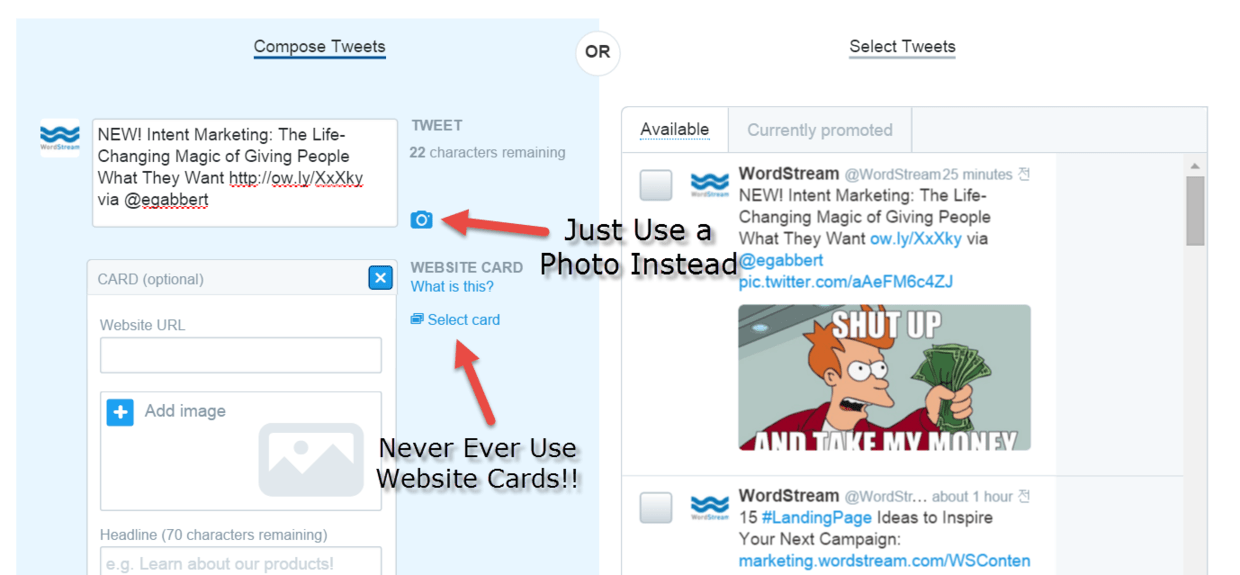 the problem with twitter lead generation cards
