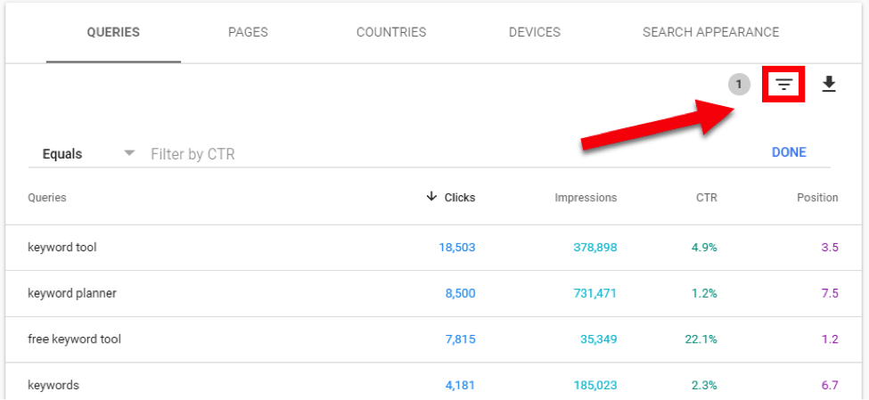 New Google Search Console Filters