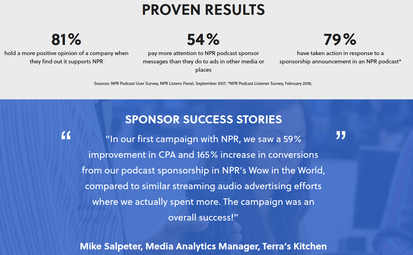 podcast sponsorship