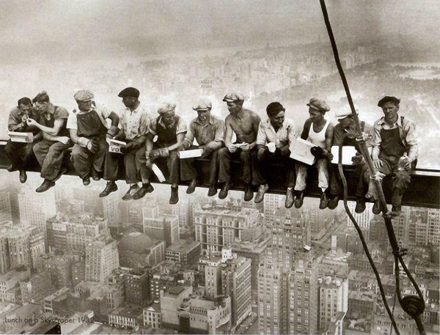 construction workers in the 1930s