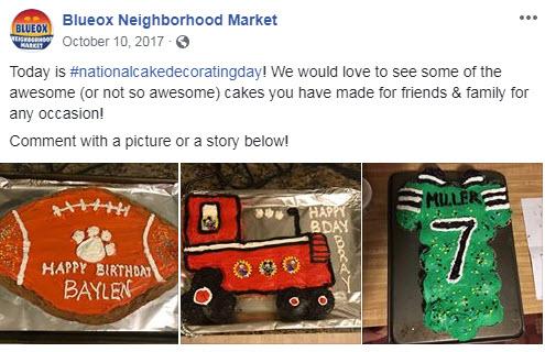 october marketing ideas: cake decorating day