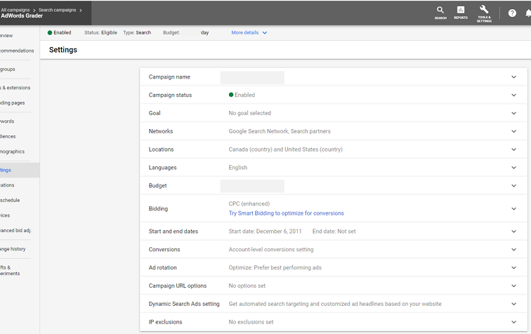 Google Ads account setting updates