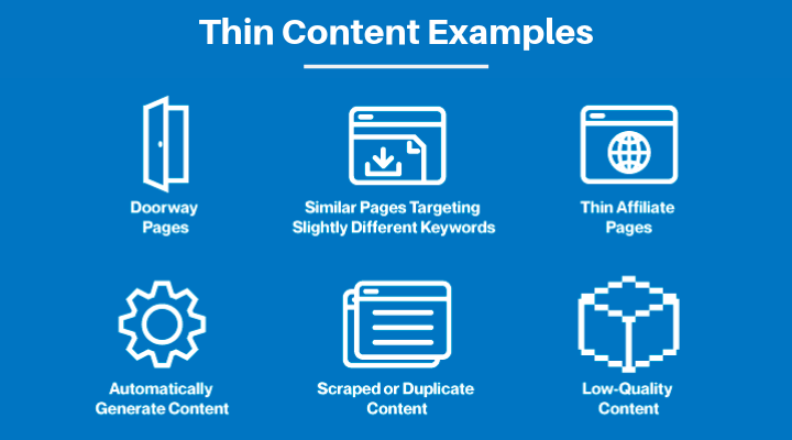 types of thin content google penalties