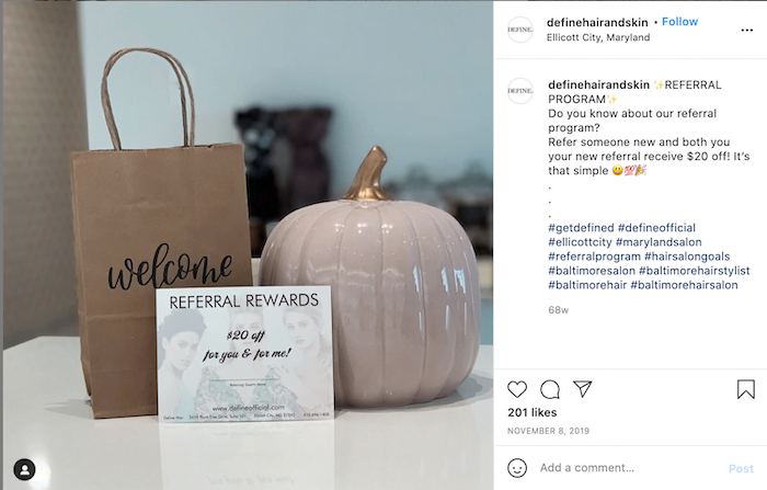 referral marketing ideas—instagram referral promotion post
