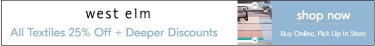 remarketing ads example West Elm banner ad