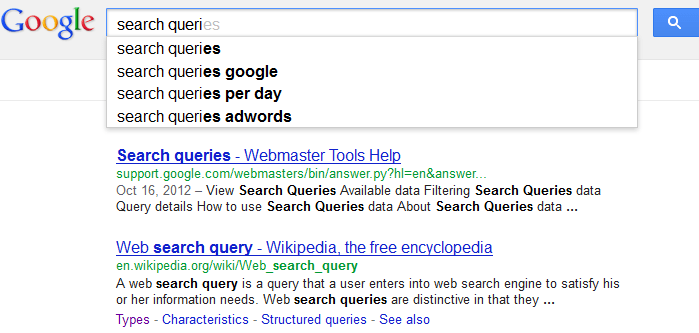 Search Query Types