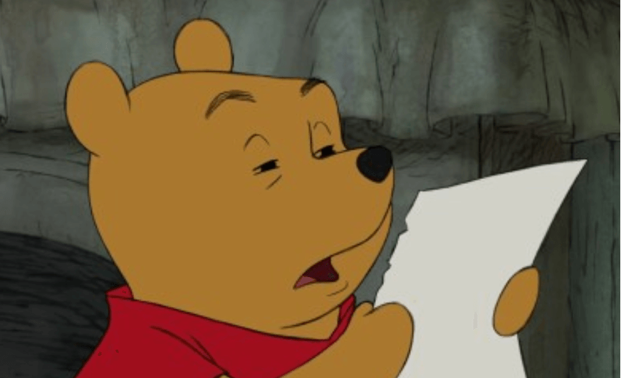 seo readability tips winnie the pooh is confused with over-formatted writing