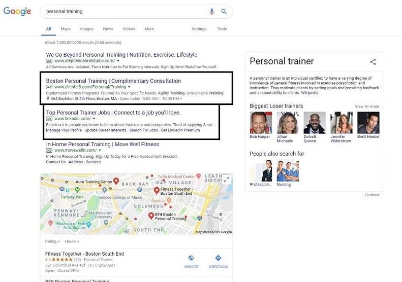 SERP for training