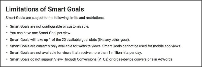 smart goals limitations
