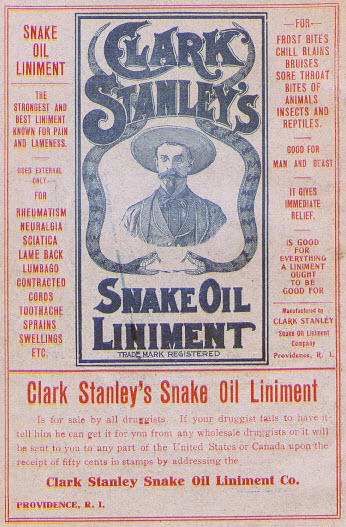 snake oil salesman