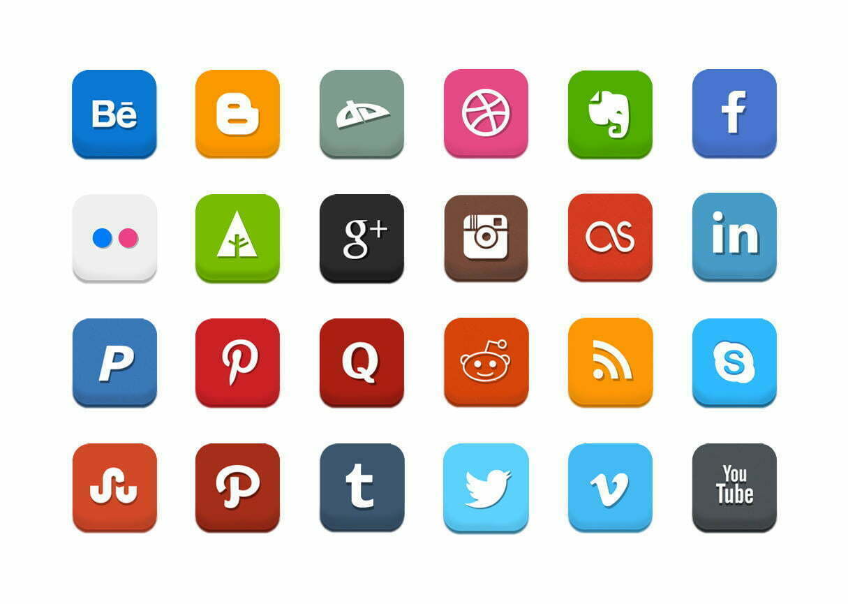 social media badges