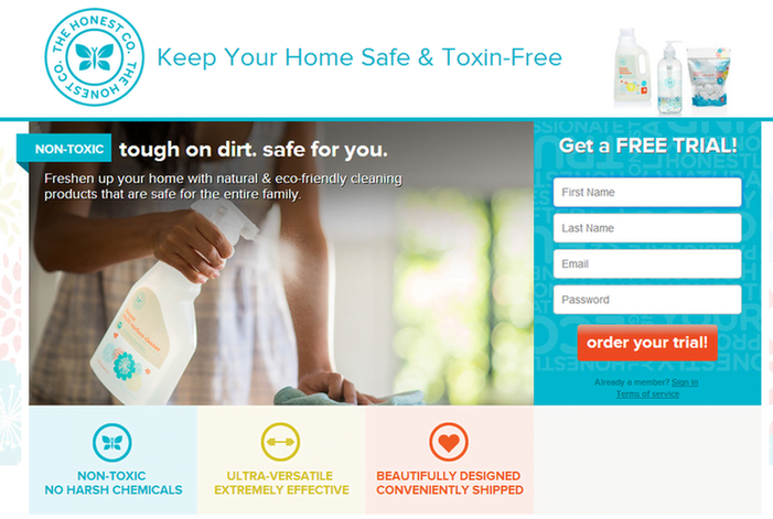social media landing page design
