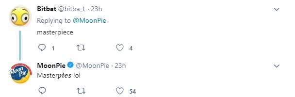 Moon Pie comments on Twitter