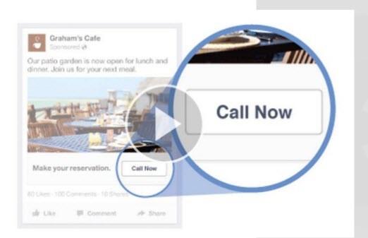 Social media marketing tips Facebook Call Buttons