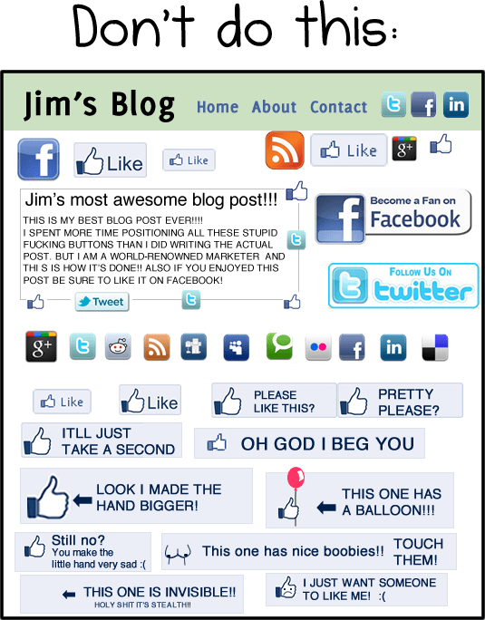 social networking buttons