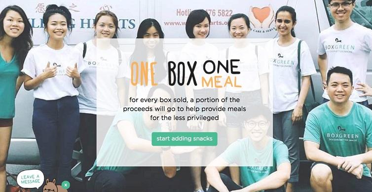 Boxgreen startup landing page