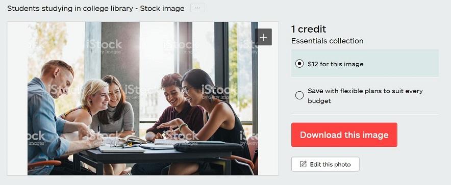 stock photo of students studying
