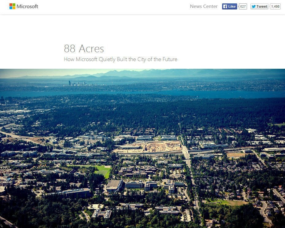 Storytelling in content marketing Microsoft 88 Acres