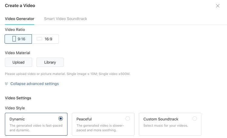 create a TikTok video ad screen