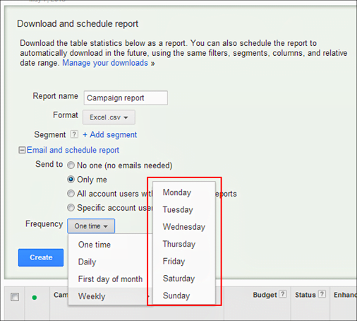Time management tips use scheduled reports in AdWords
