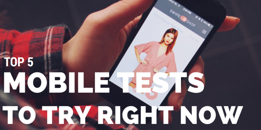 mobile landing page tests