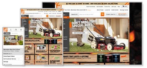 mobile site examples