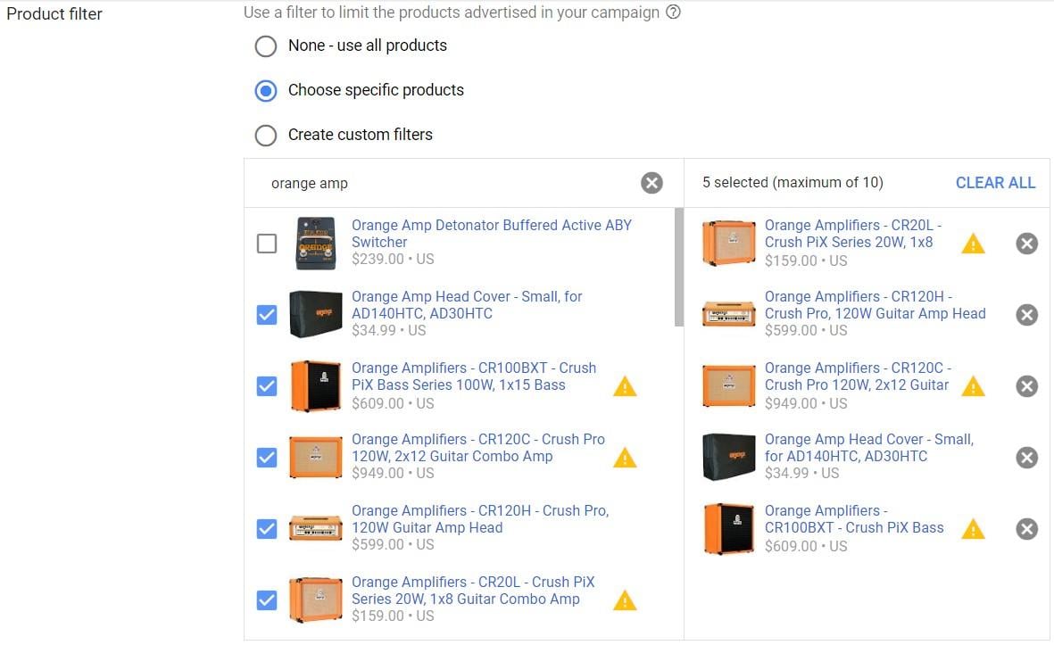 TrueBlue for Shopping out of stock warning