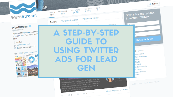 Twitter ads for lead gen