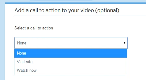 Twitter ads video call to action