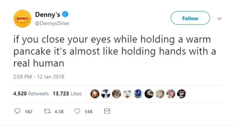 dennys human hands twitter brands
