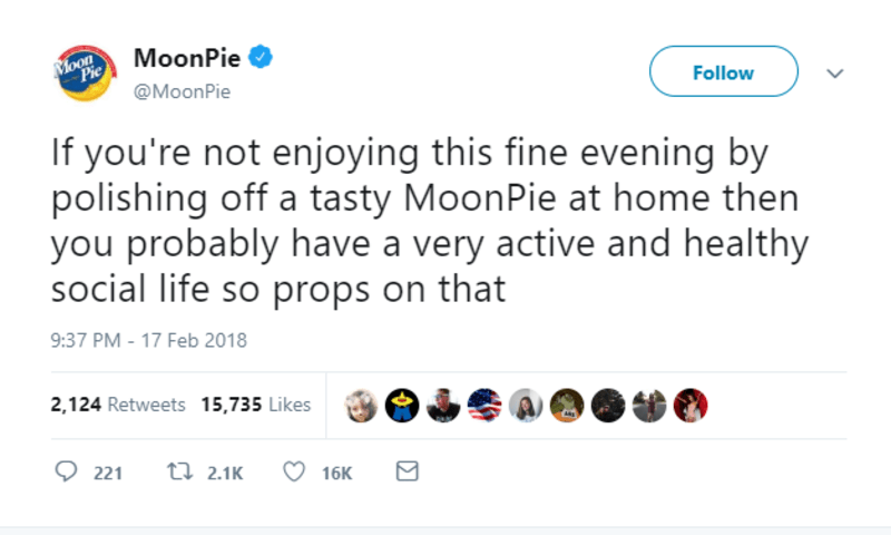 moonpie late night snack twitter brands