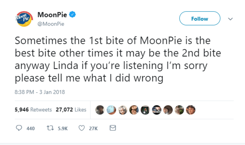 moonpie linda twitter brands