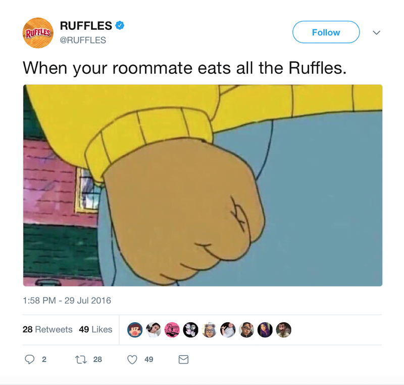 ruffles twitter brands