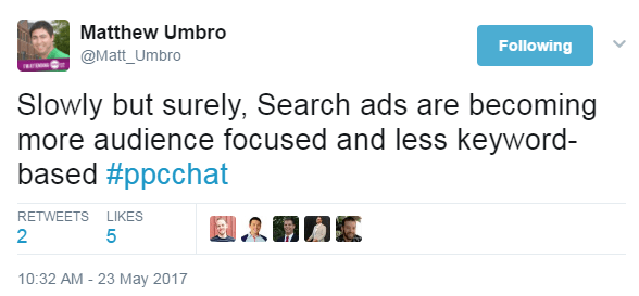 adwords shift towards context vs keyword targeting