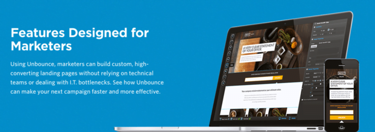 unbounce landing pages