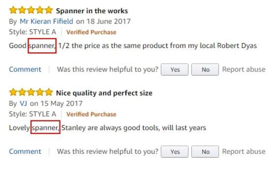 customer reviews in ad copy