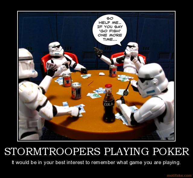 Winning AdWords stormtroopers playing poker