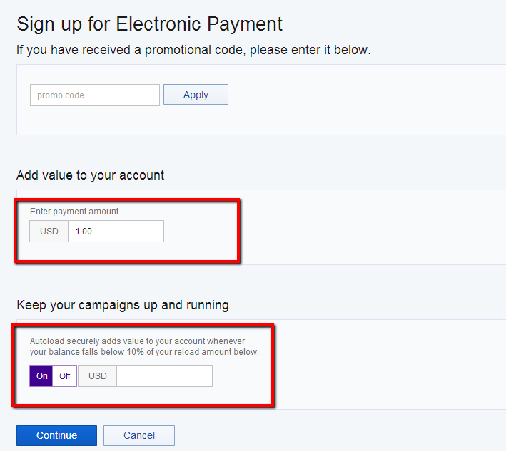 Yahoo Gemini Electronic Payment