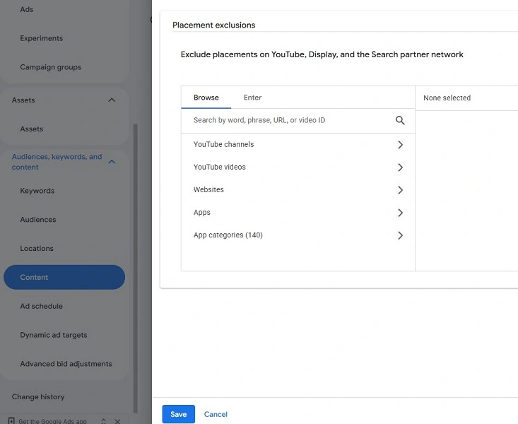 how to lower google ads cost per click exclusions