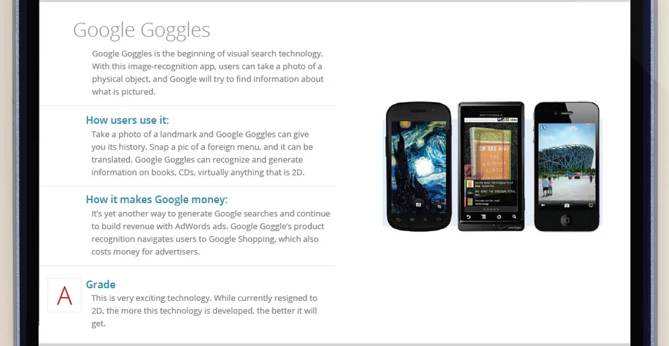 Google Goggles for Mobile