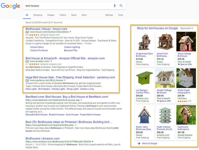 why can t i open sponsored links on google